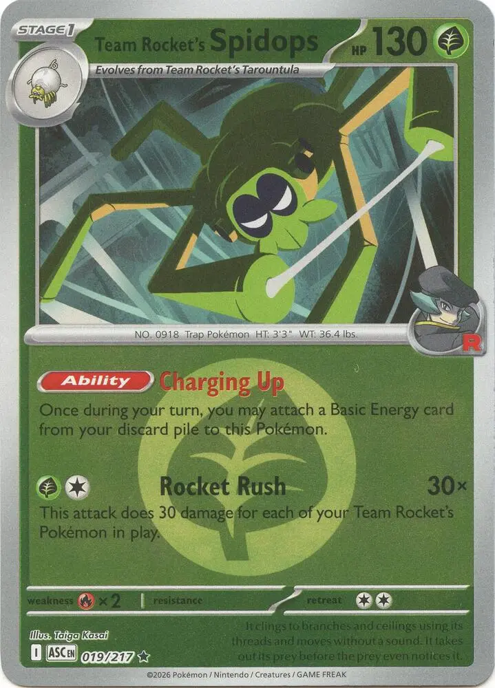 Team Rocket's Spidops (Team Rocket), Ascended Heroes 019/217
