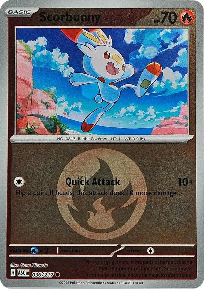 Scorbunny, Ascended Heroes 036/217