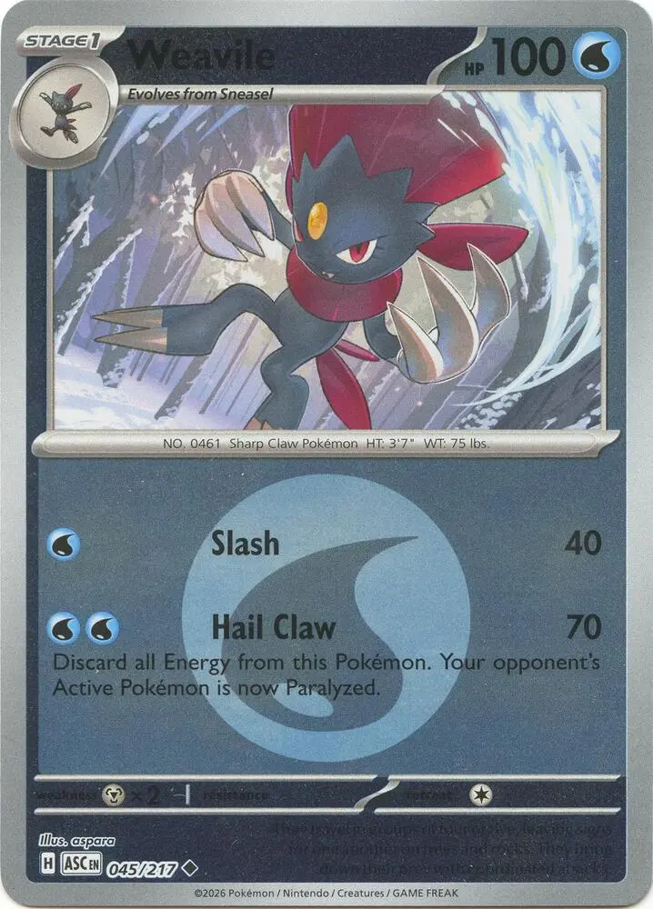 Weavile, Ascended Heroes 045/217