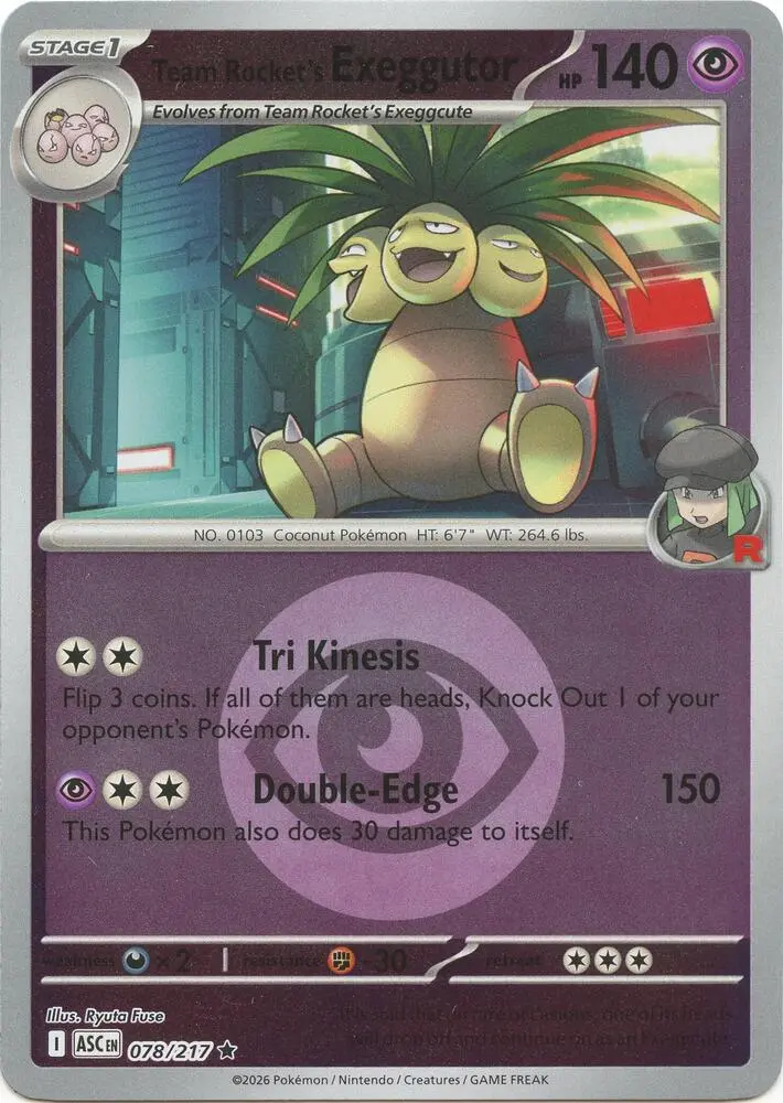Team Rocket's Exeggutor (Team Rocket), Ascended Heroes 078/217