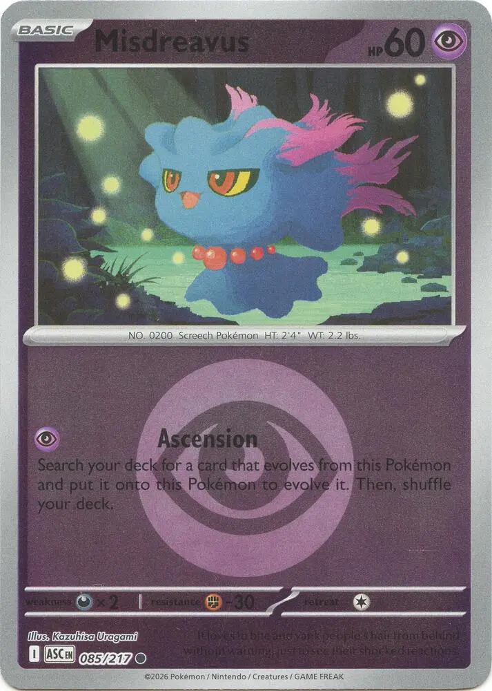 Misdreavus, Ascended Heroes 085/217