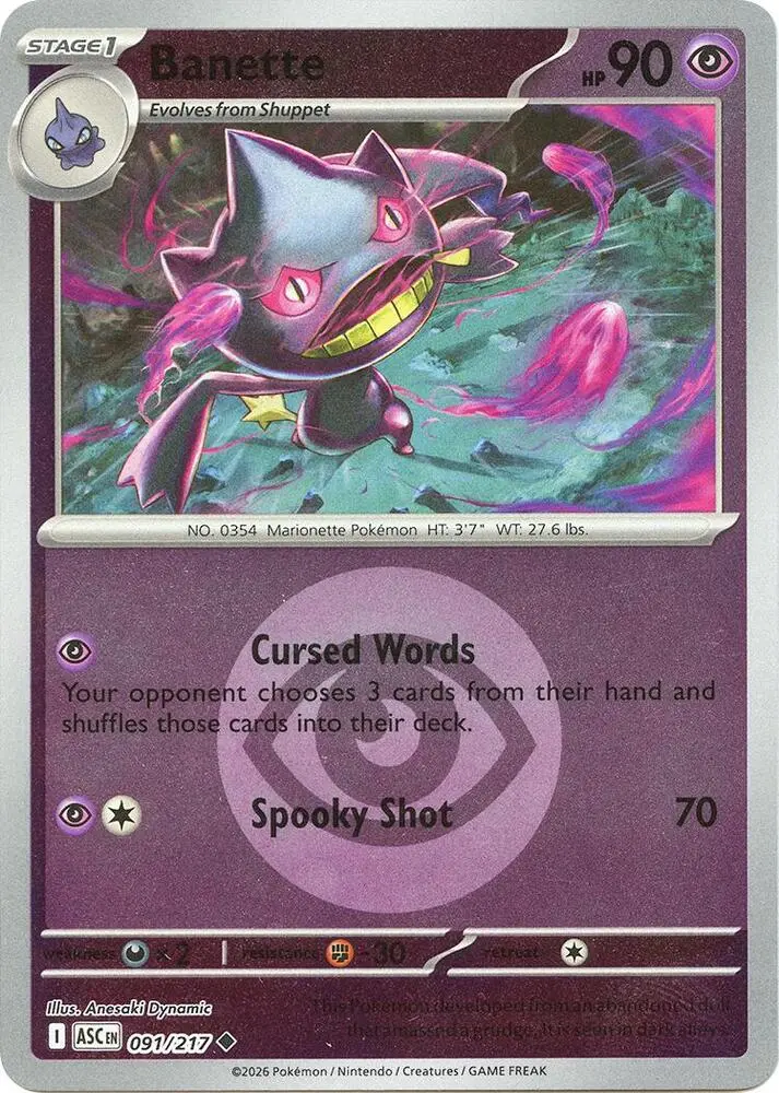 Banette, Ascended Heroes 091/217