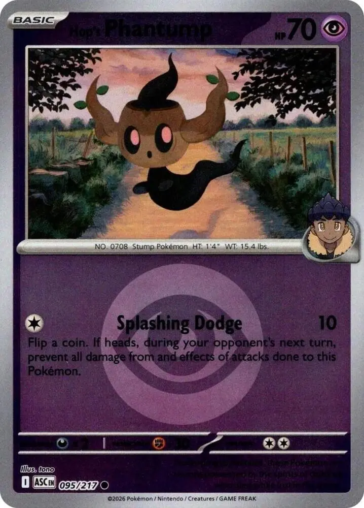 Hop's Phantump (Poke Ball), Ascended Heroes 095/217