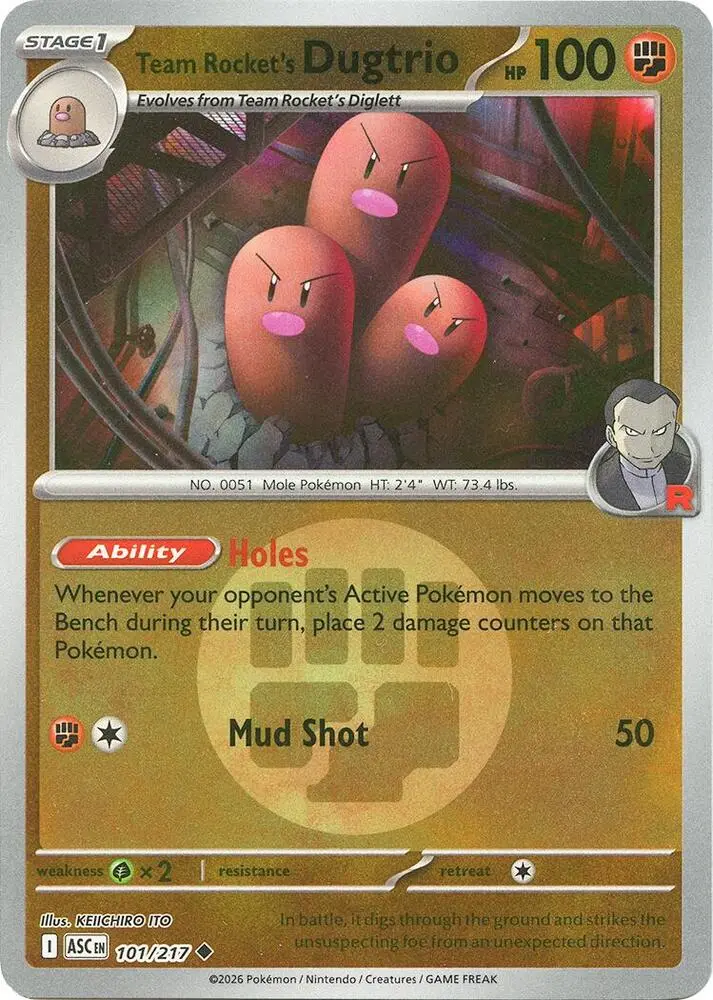 Team Rocket's Dugtrio, Ascended Heroes 101/217