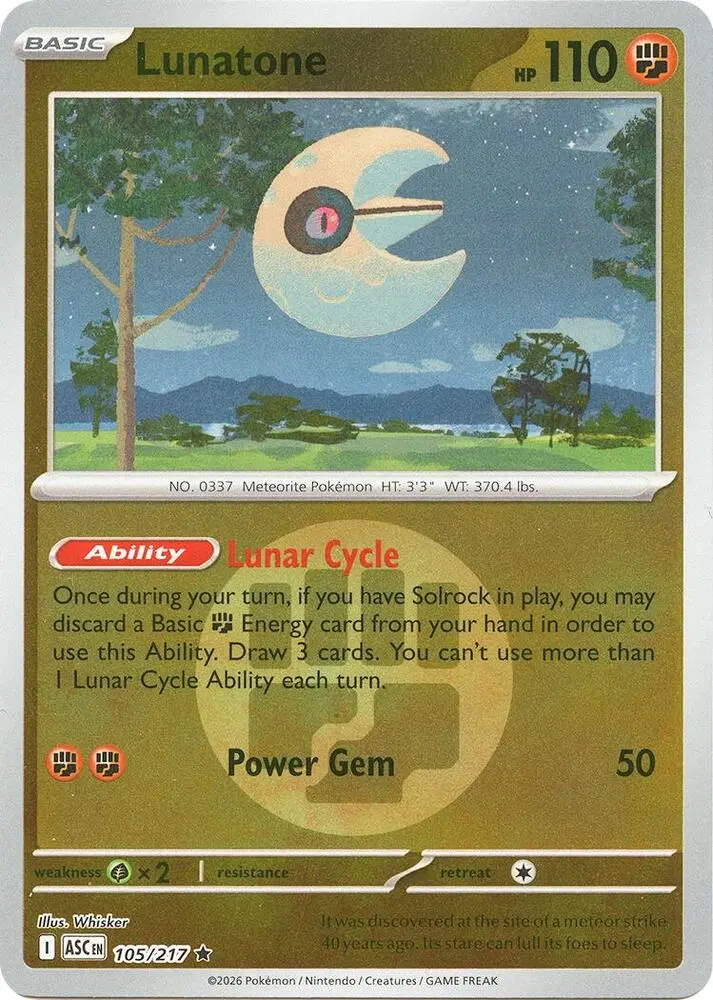 Lunatone (Dusk Ball), Ascended Heroes 105/217