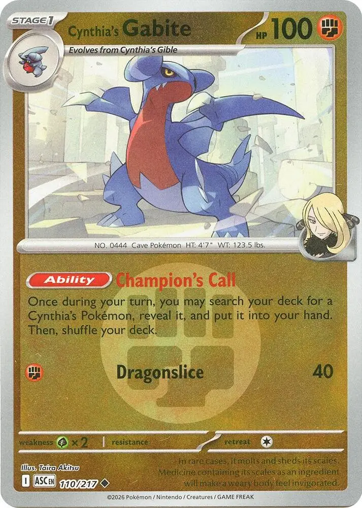 Cynthia's Gabite (Poke Ball), Ascended Heroes 110/217