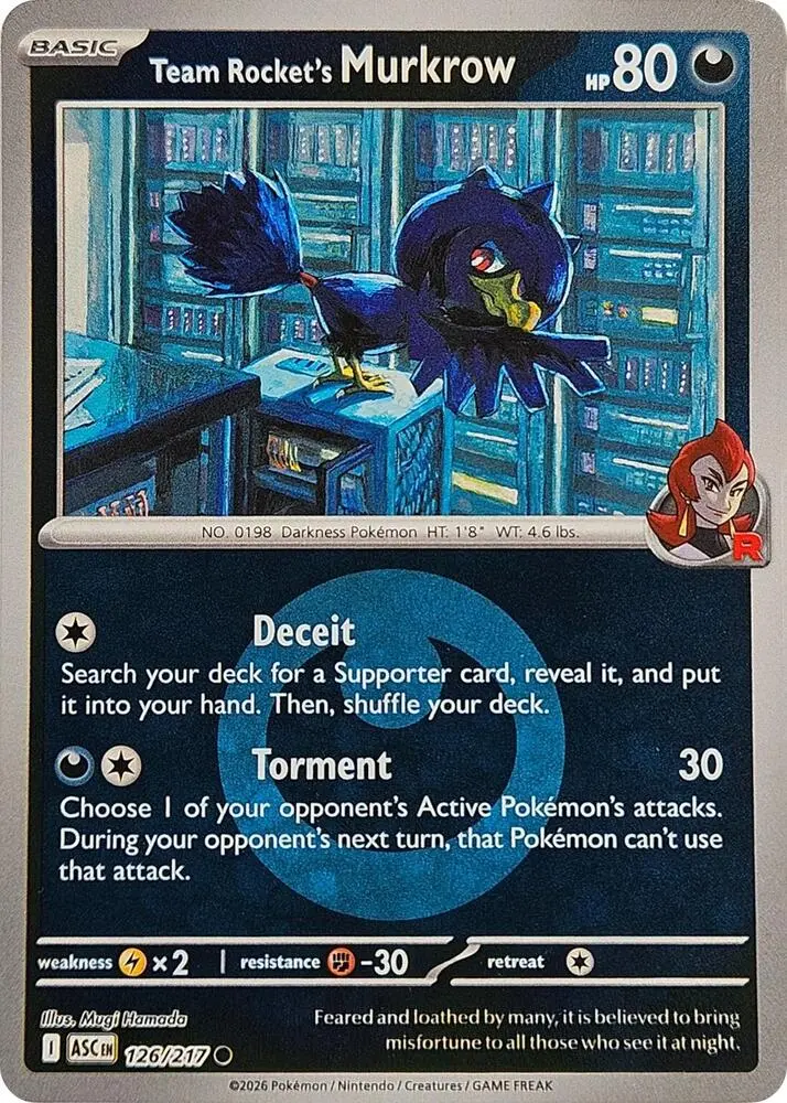 Team Rocket's Murkrow (Team Rocket), Ascended Heroes 126/217