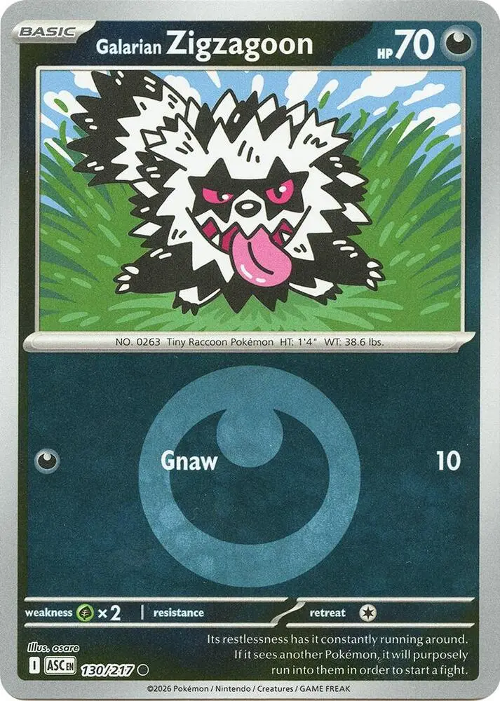 Galarian Zigzagoon (Dusk Ball), Ascended Heroes 130/217