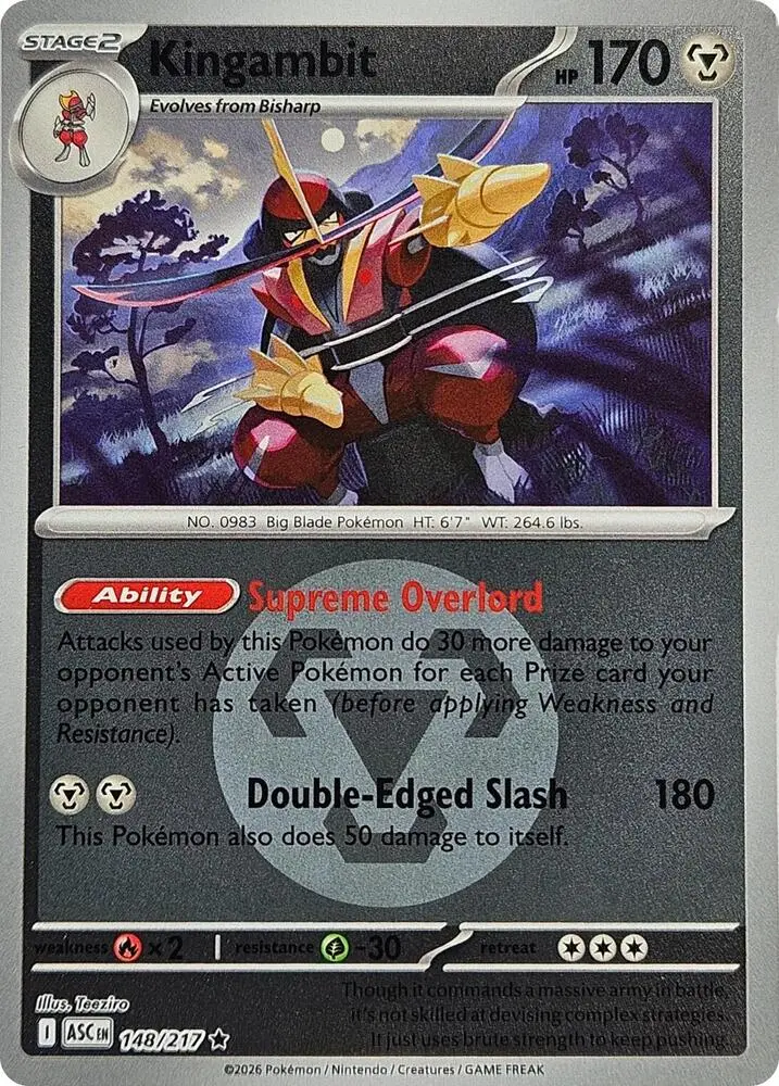 Kingambit (Quick Ball), Ascended Heroes 148/217
