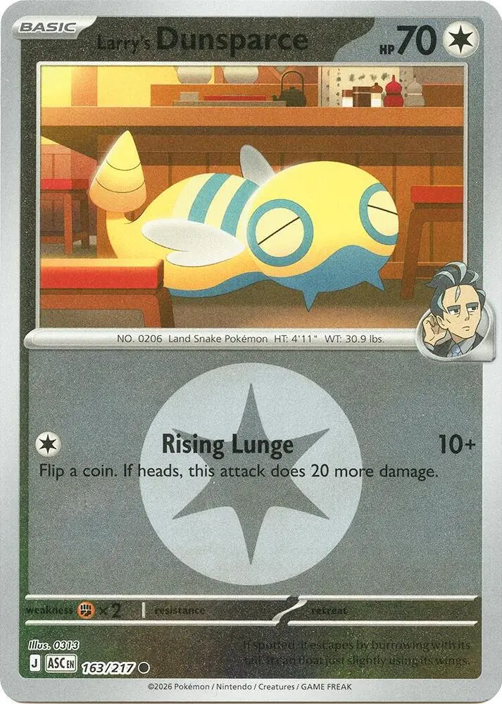Larry's Dunsparce (Poke Ball), Ascended Heroes 163/217