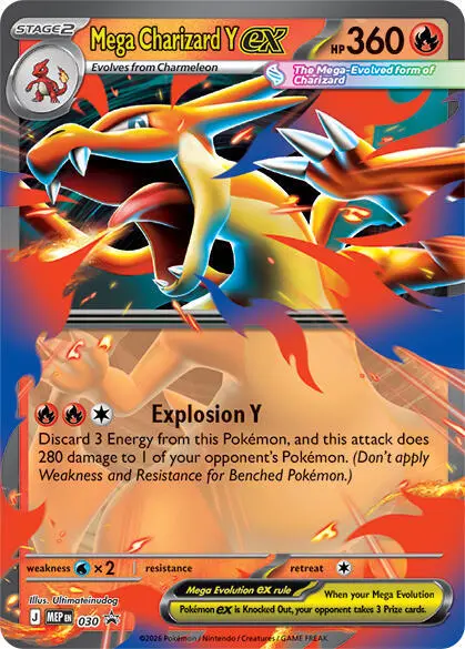 Mega Charizard Y ex, MEP Black Star Promos 030