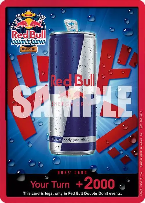 DON!! Card (Red Bull Double Don!!), One Piece Promotion Cards DON!!