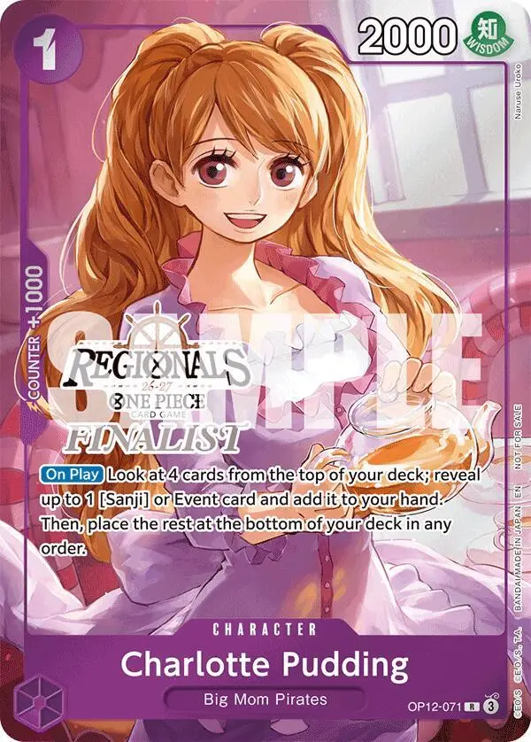 Charlotte Pudding (Regionals Finalist Card Set 26-27), One Piece Promotion Cards OP12-071