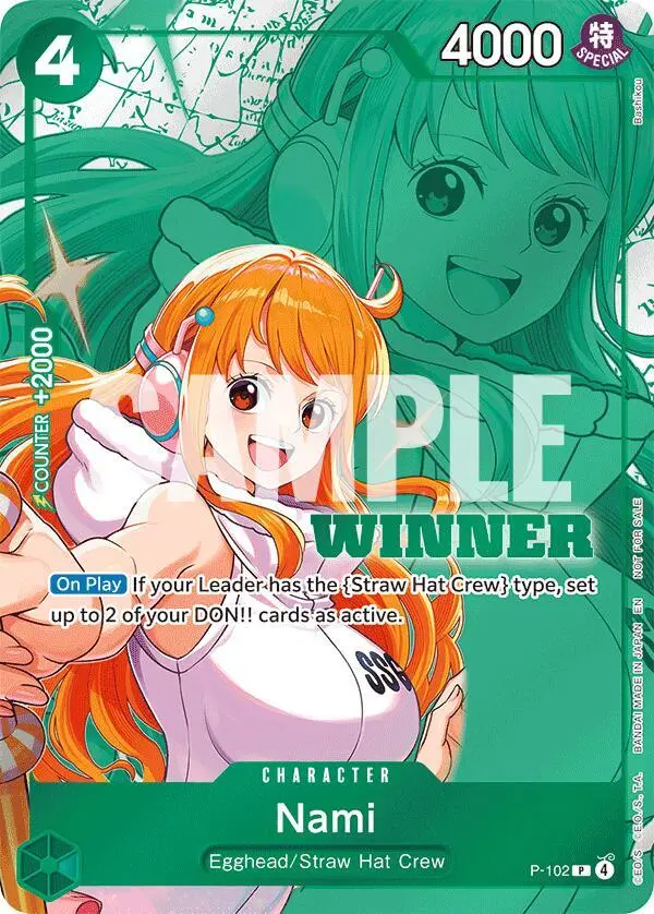 Nami (Winner Pack 2026 Vol. 2), One Piece Promotion Cards P-102