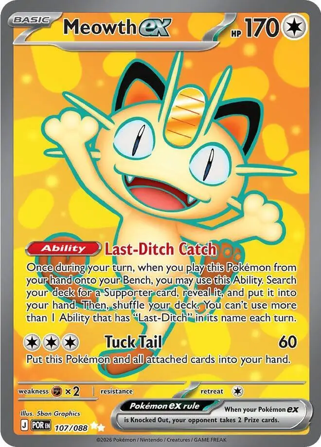 Meowth ex, Perfect Order 107/88