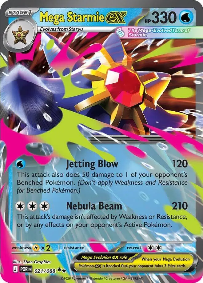 Mega Starmie ex, Perfect Order 021/88