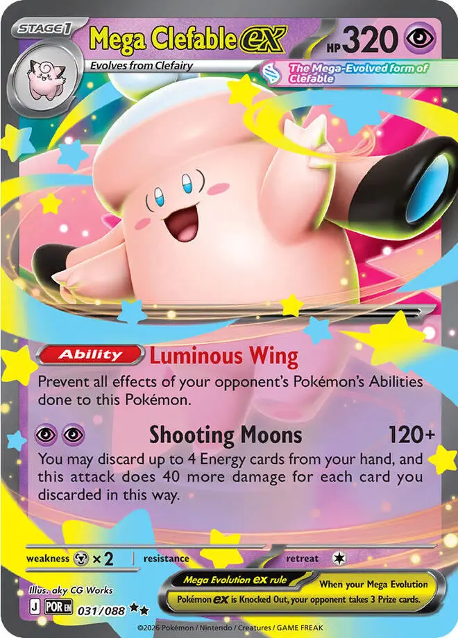 Mega Clefable ex, Perfect Order 031/88