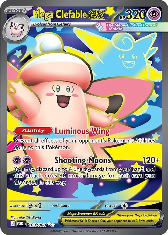 Mega Clefable ex, Perfect Order 103/88