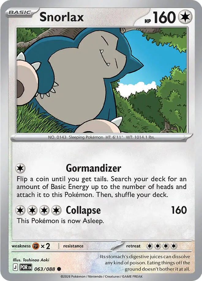 Snorlax, Perfect Order 063/88
