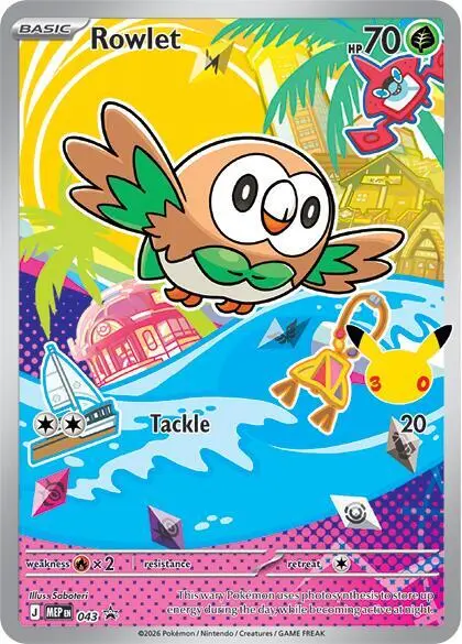 Rowlet, MEP Black Star Promos 043