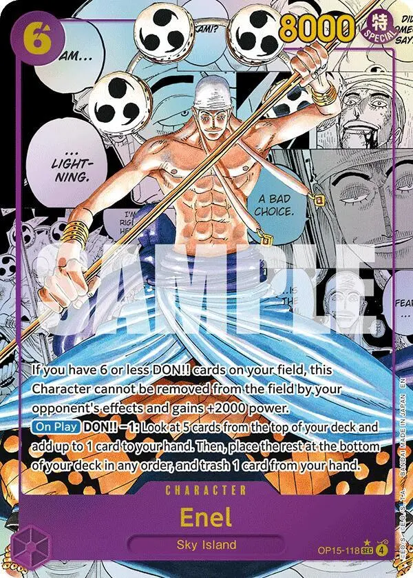 Enel (Manga), Adventure on Kami's Island OP15-118