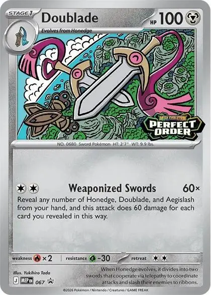Doublade, MEP Black Star Promos 067