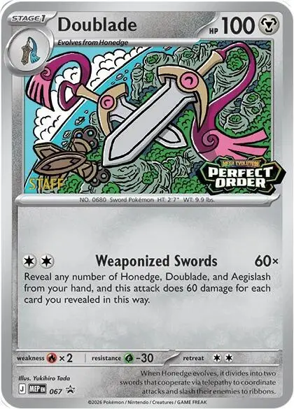 Doublade, MEP Black Star Promos 067