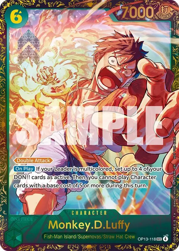 Monkey.D.Luffy (Treasure Cup March 2026), One Piece Promotion Cards OP13-118