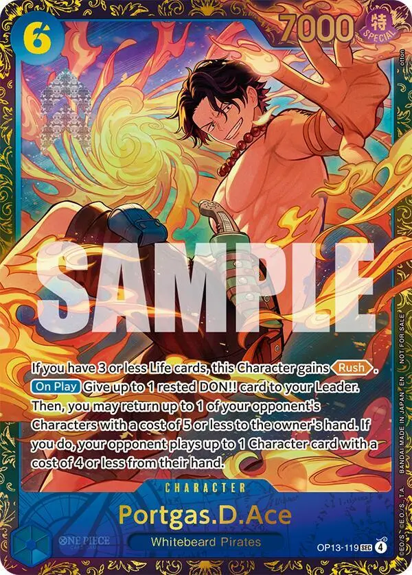 Portgas.D.Ace (Treasure Cup 2026), One Piece Promotion Cards OP13-119