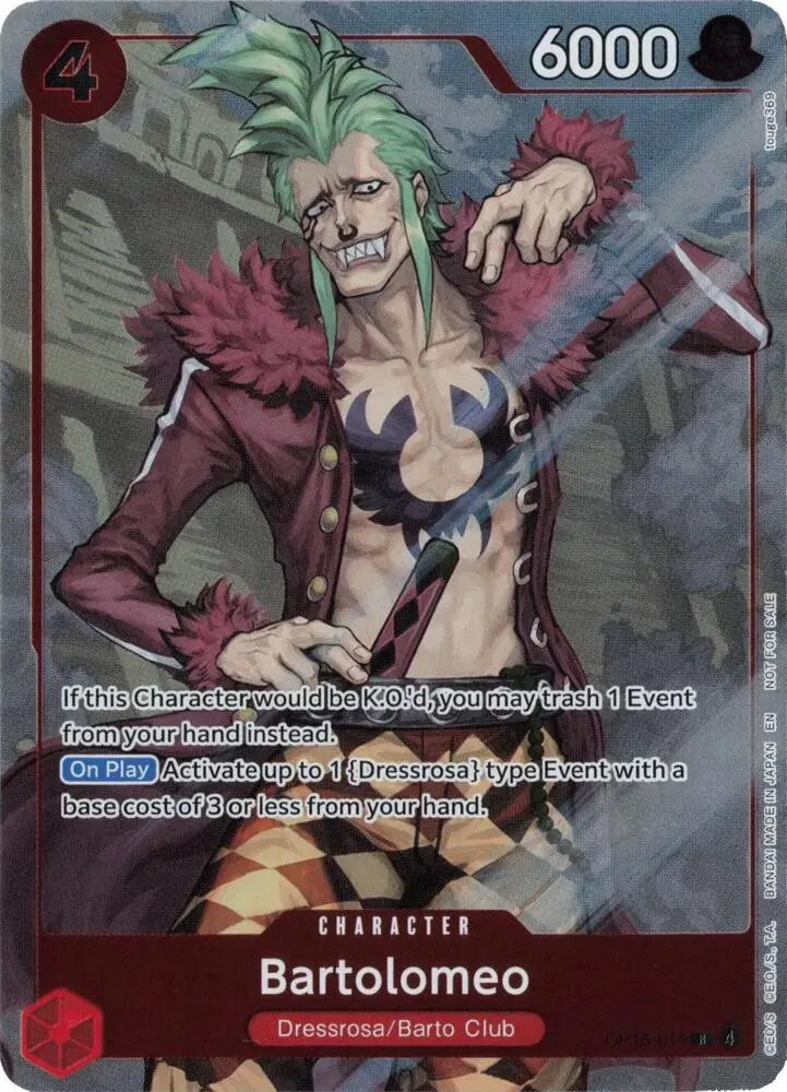 Bartolomeo (Dash Pack), Adventure on Kami's Island OP15-014