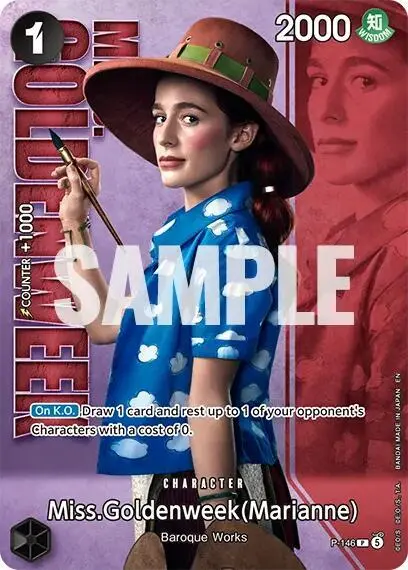 Miss.Goldenweek (Marianne Premium Card Collection -Live Action Edition Vol.2 Baroque Works-), One Piece Promotion Cards P-146