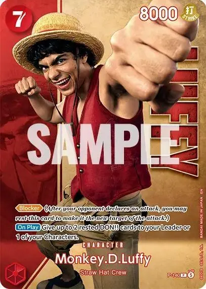 Monkey.D.Luffy (Premium Card Collection -Live Action Edition Vol.2 Straw Hat Crew-), One Piece Promotion Cards P-140