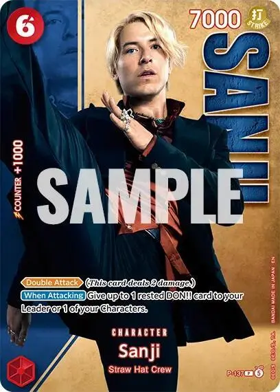 Sanji (Premium Card Collection -Live Action Edition Vol.2 Straw Hat Crew-), One Piece Promotion Cards P-137