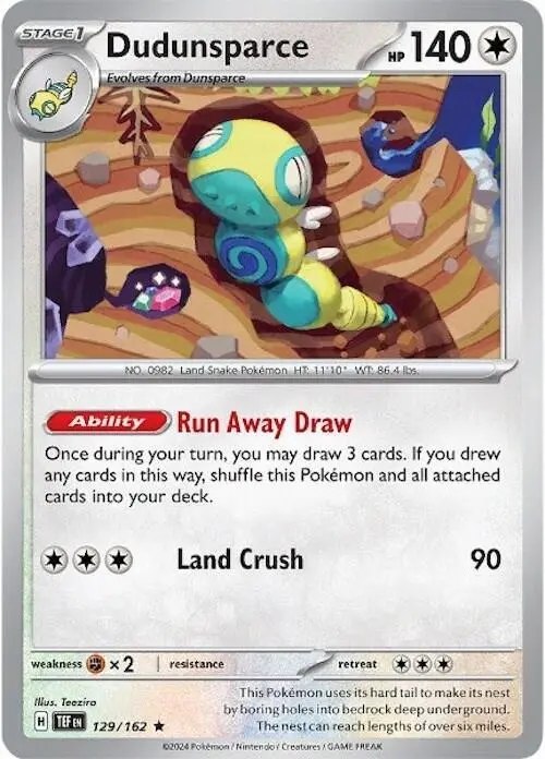 Dudunsparce - 129/162 (Non-Holo), Deck Exclusives 129/162