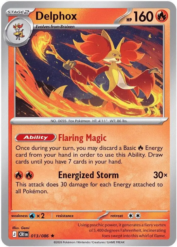 Delphox, Chaos Rising 013/86