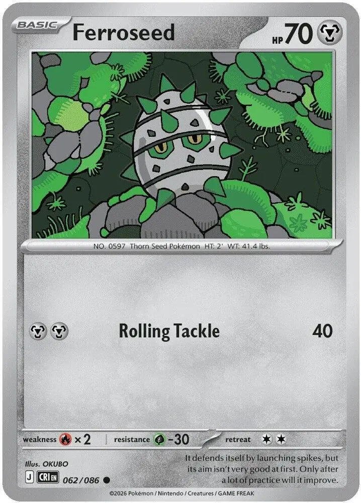 Ferroseed, Chaos Rising 062/86