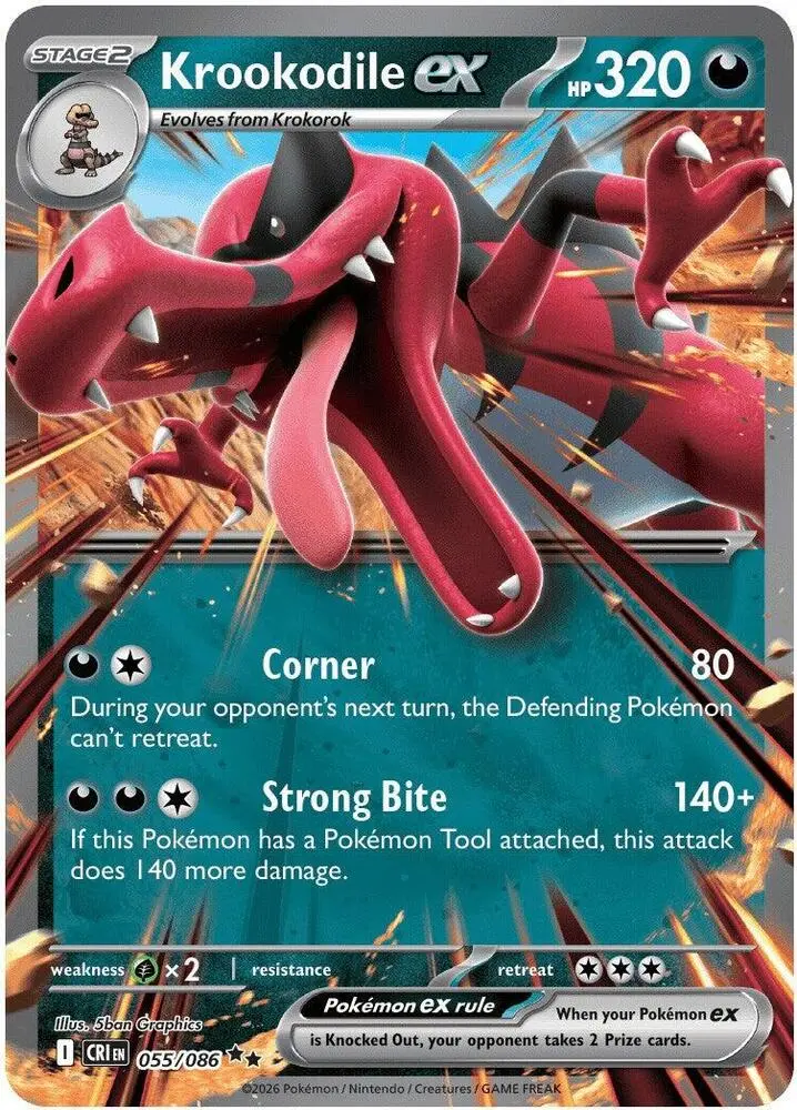 Krookodile ex, Chaos Rising 055/86