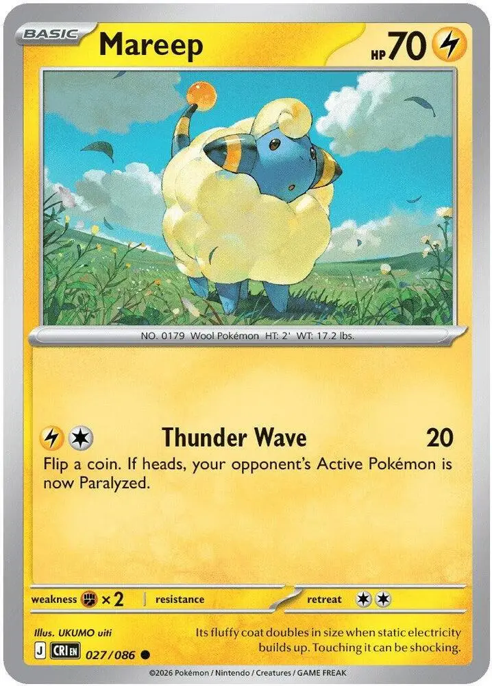Mareep, Chaos Rising 027/86