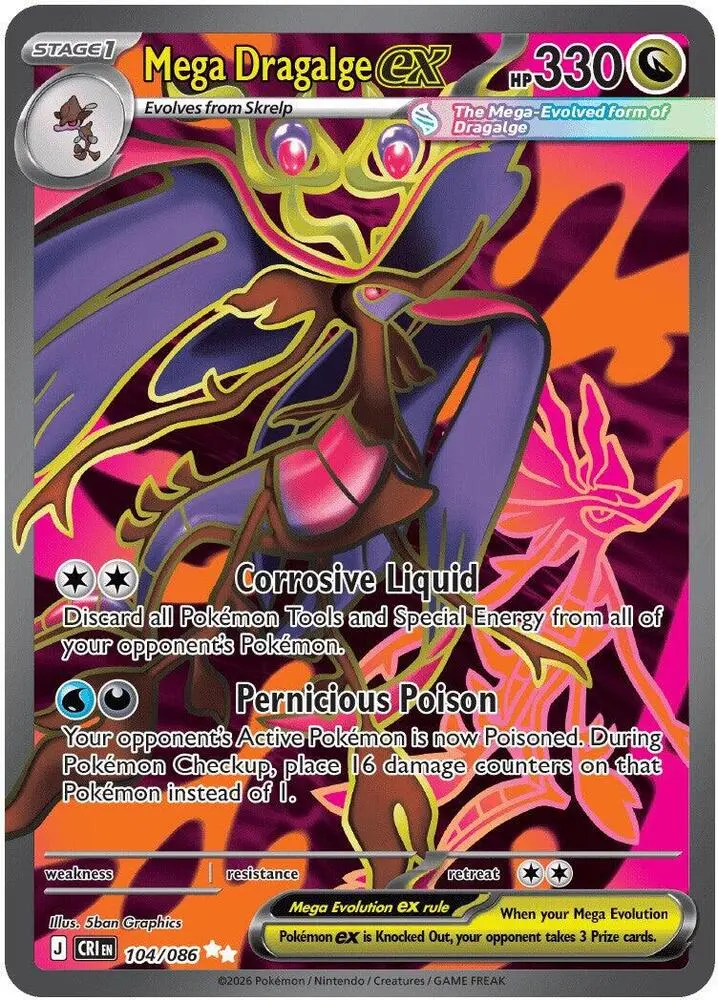 Mega Dragalge ex, Chaos Rising 104/86