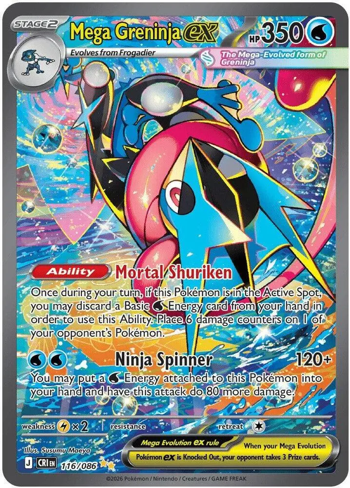 Mega Greninja ex, Chaos Rising 116/86