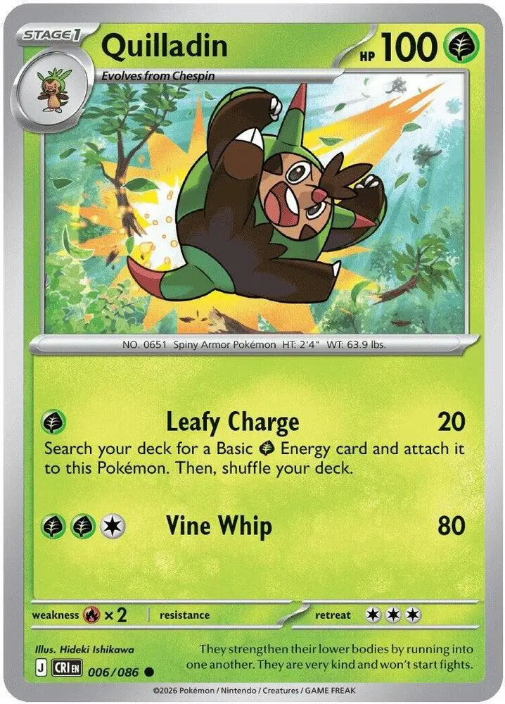 Quilladin, Chaos Rising 006/86