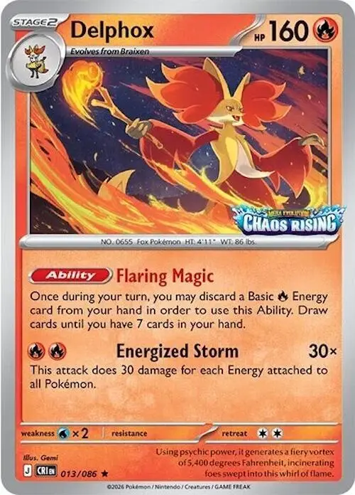 Delphox, Miscellaneous Cards & Products 013/086