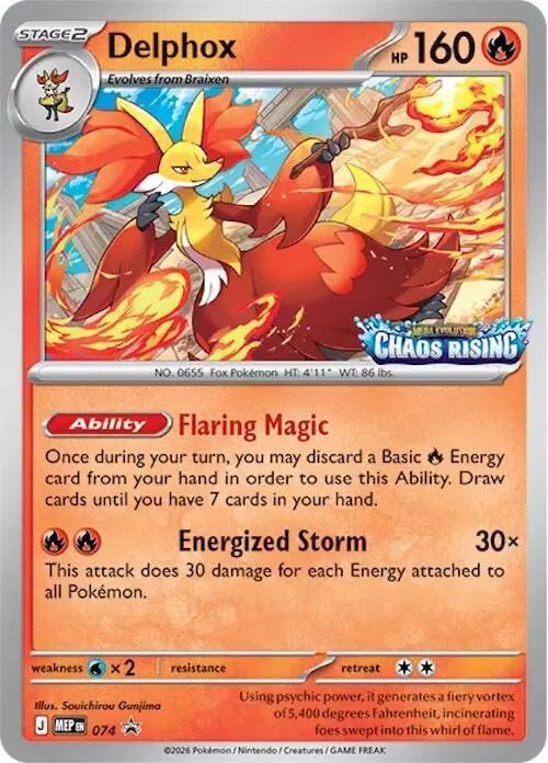 Delphox, MEP Black Star Promos 074