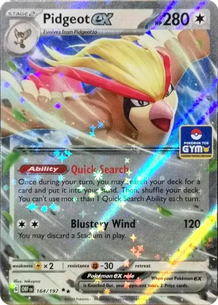 Pidgeot ex, Miscellaneous Cards & Products 164/197