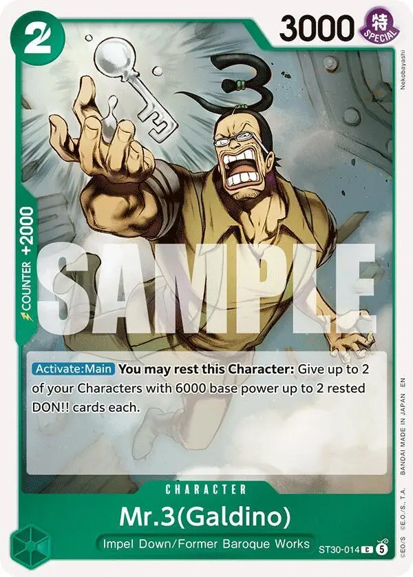 Mr.3 (Galdino), Starter Deck 30 EX Luffy & Ace ST30-014