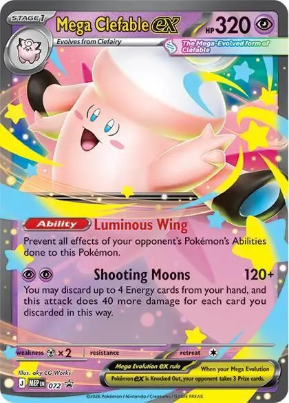 Mega Clefable ex, MEP Black Star Promos 072