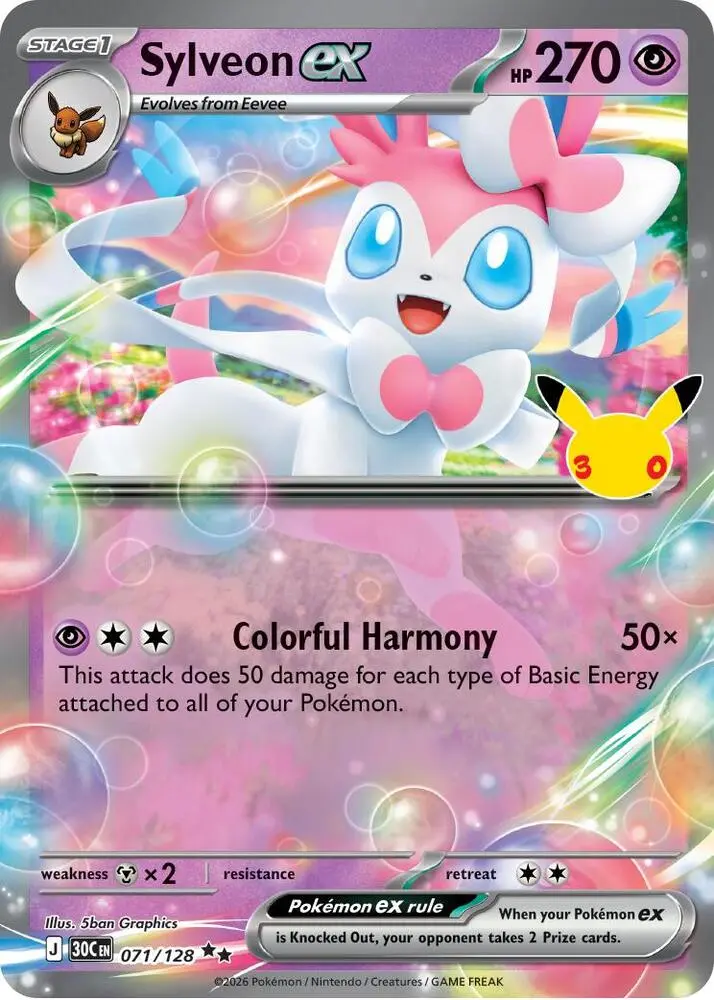 Sylveon ex, 30th Celebration 071/128