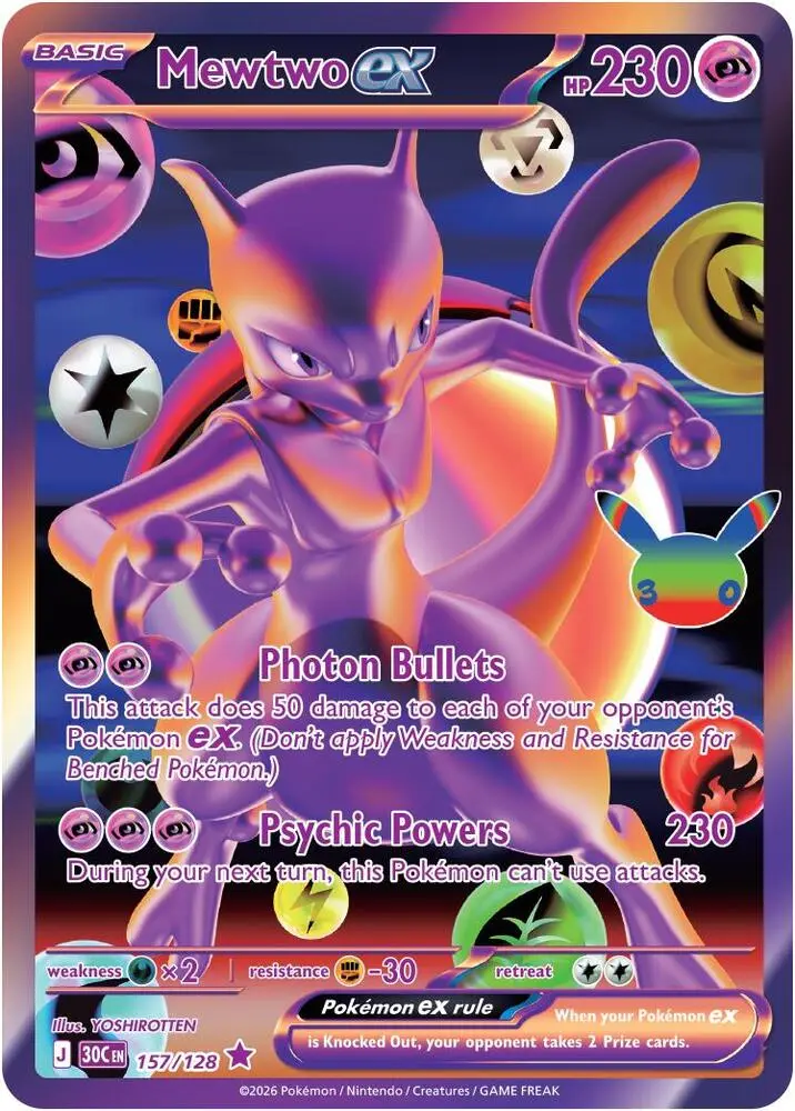 Mewtwo ex, 30th Celebration 157/128
