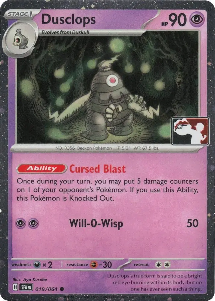 Dusclops, Prize Pack Series Cards 019/064