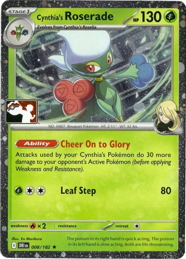 Cynthia's Roserade, Prize Pack Series Cards 008/182